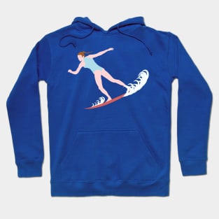 Surfing Brunette Hoodie